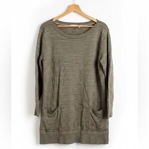 Eight Eight Eight Striped Women's Tunic Knit Sweater Casual Minimalist Plus 3X